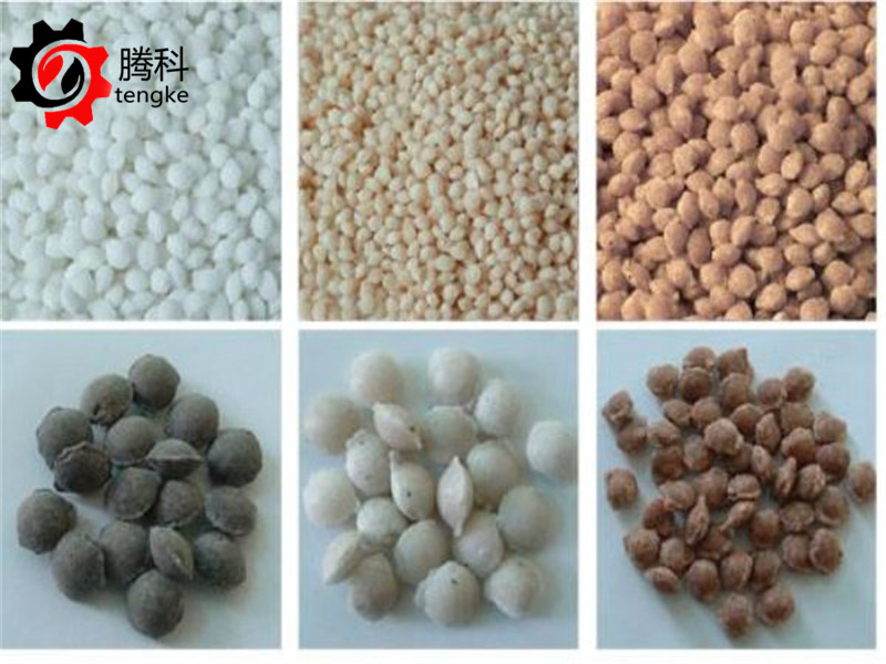 對輥擠壓造粒機壓輥4mm-5mm氯化銨顆粒成品案例